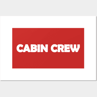 Cabin Crew White Design Posters and Art